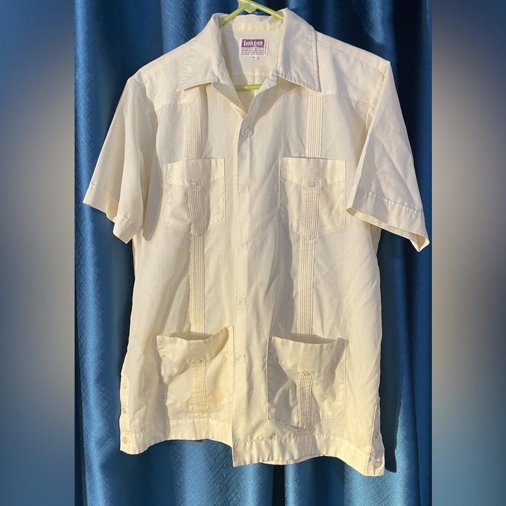 Men's Cream Button Down Shirt